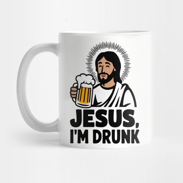 Jesus I'm Drunk Party Drinking Humor Pun by Anticorporati